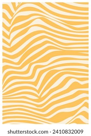 Twisted and distorted vector groovy hippie background. Waves, swirl, twirl pattern. Retro backgrounds in psychedelic style. Vector illustration