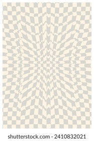 Twisted and distorted vector groovy hippie background. Waves, swirl, twirl pattern. Retro backgrounds in psychedelic style. Vector illustration