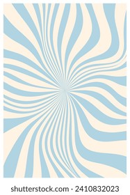 Twisted and distorted vector groovy hippie background. Waves, swirl, twirl pattern. Retro backgrounds in psychedelic style. Vector illustration