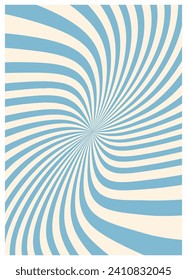 Twisted and distorted vector groovy hippie background. Waves, swirl, twirl pattern. Retro backgrounds in psychedelic style. Vector illustration