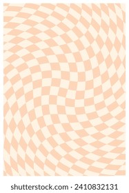 Twisted and distorted vector groovy hippie background. Waves, swirl, twirl pattern. Retro backgrounds in psychedelic style. Vector illustration