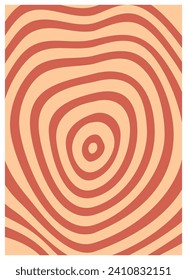 Twisted und verzerrt, Vektorgrovy Hippie-Hintergrund. Wellen, wirbeln, wirbeln. Retro-Hintergründe im psychedelischen Stil. Vektorgrafik