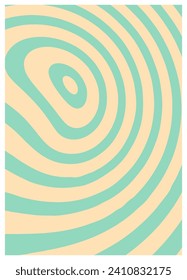 Twisted and distorted vector groovy hippie background. Waves, swirl, twirl pattern. Retro backgrounds in psychedelic style. Vector illustration