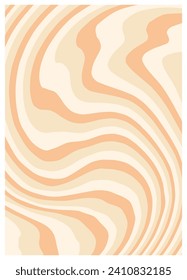 Twisted and distorted vector groovy hippie background. Waves, swirl, twirl pattern. Retro backgrounds in psychedelic style. Vector illustration
