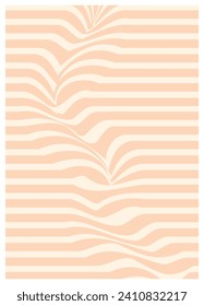 Twisted and distorted vector groovy hippie background. Waves, swirl, twirl pattern. Retro backgrounds in psychedelic style. Vector illustration
