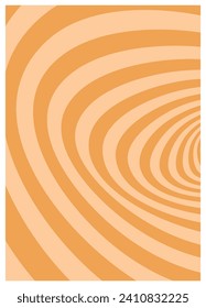 Twisted and distorted vector groovy hippie background. Waves, swirl, twirl pattern. Retro backgrounds in psychedelic style. Vector illustration