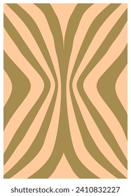 Twisted und verzerrt, Vektorgrovy Hippie-Hintergrund. Wellen, wirbeln, wirbeln. Retro-Hintergründe im psychedelischen Stil. Vektorgrafik