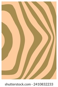 Twisted and distorted vector groovy hippie background. Waves, swirl, twirl pattern. Retro backgrounds in psychedelic style. Vector illustration