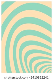 Twisted and distorted vector groovy hippie background. Waves, swirl, twirl pattern. Retro backgrounds in psychedelic style. Vector illustration