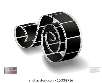 twisted film strip
