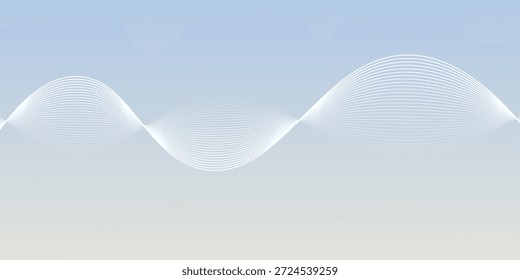 Verdrehte Fließlinien auf blauem Farbverlauf-Hintergrund für Infografik-Broschüren-Vorlage, Website-Werbung, Banner, Tech-Pack, Präsentation, Label-Design eps Vektor.