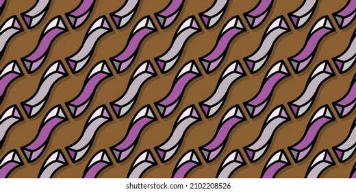 Twisted geometric background. Seamless pattern.Vector. 