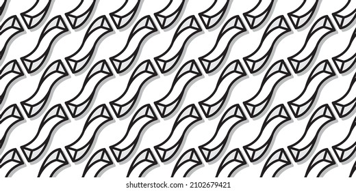 Twisted geometric background. Seamless pattern.Vector. 