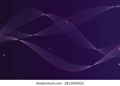 Twisted gradient ribbon with neon purple and blue light trails lighttrails neonpurple