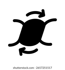 Ilustração de design de símbolo de vetor de ícone trançado