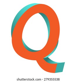 Twisted Impossible Letter Q Logo Icon Design Template Tlement, Vector Illustration