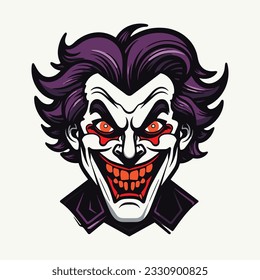 Twisted Jester fully editable Flat Icon