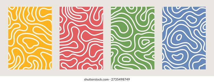 Twisted lines, fluid, curved, wiggling stripes, waves background