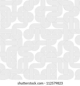 Twisted lines. Seamless abstract light pattern. Vector illustration