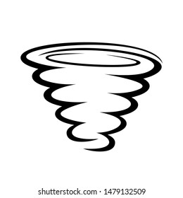 Twisted logo icon flat design