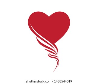 Twisted Love Flat Vector Illustration