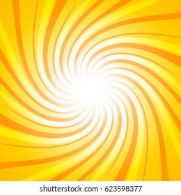 Twisted Orange star burst abstract design background concept