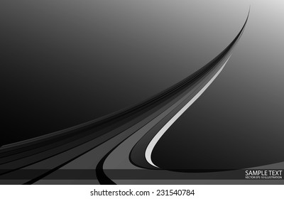 Twisted outer space metal background illustration - Metal abstract background design illustration