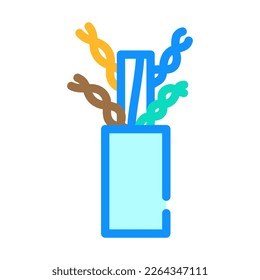 twisted pair cable color icon vector. twisted pair cable sign. isolated symbol illustration