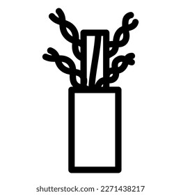 twisted pair cable line icon vector. twisted pair cable sign. isolated contour symbol black illustration