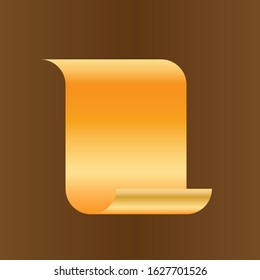 twisted papyrus vector illustration design isolated on a dark background