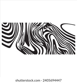 twisted pattern motif line art