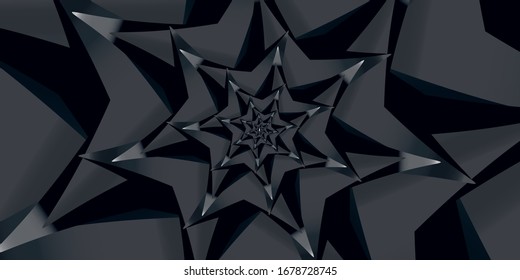 Twisted pattern, shadow black and grey. Ready for banner.