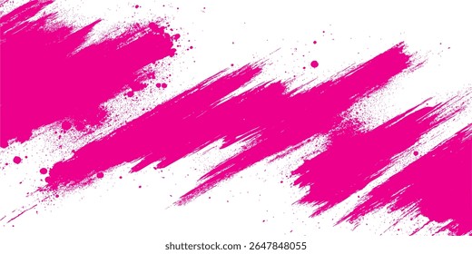 Twisted ping ink vector line pack. Hand drawn long and rounded brush strokes, highlighted text, frames, circles. modern Asian calligraphy.