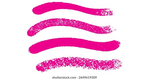 Paquete de línea de Vector de tinta de ping trenzada. Dibujado a mano trazos de pincel largos y redondeados, texto resaltado, marcos, círculos. Caligrafía asiática moderna.