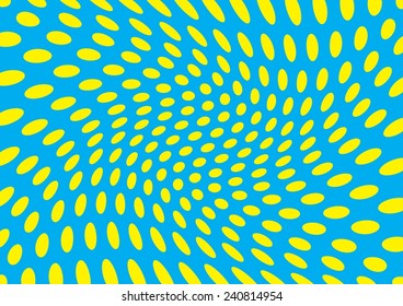 Twisted Polka Dot Pattern. Vector