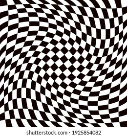 Twisted race flag. Twisted race pattern. Vector race twisted pattern.