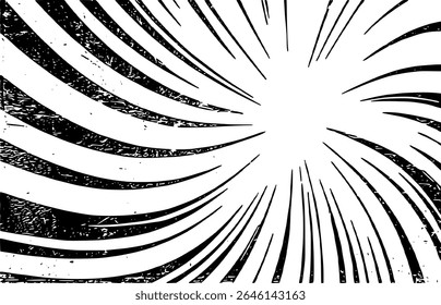 Twisted Radial Lines Rays Comic Book Background