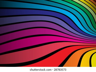 Twisted rainbow colored space