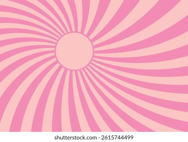Twisted retro burst background design EPS vector file