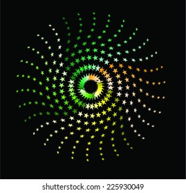 Twisted Stars Colorful Vector