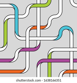 Twisted stripes - ribons pattern, perfectly repeatable.