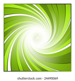 Twisted swirl environmental green