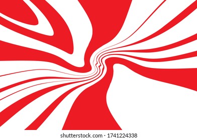 Líneas torcidas, giratorias, rayas. Estilo dinámico. Imagen digital con franjas psicodélicas. Explosión abstracta, líneas de movimiento desde el medio, radiando fuerte
