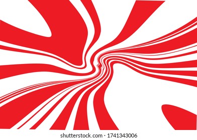 Twisted, swirling lines, stripes. Dynamic style. Digital image with a psychedelic stripes. Abstract explosion, motion lines from the middle, radiating sharp