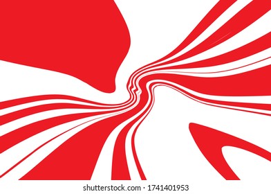 Líneas torcidas, giratorias, rayas. Estilo dinámico. Imagen digital con franjas psicodélicas. Explosión abstracta, líneas de movimiento desde el medio, radiando fuerte