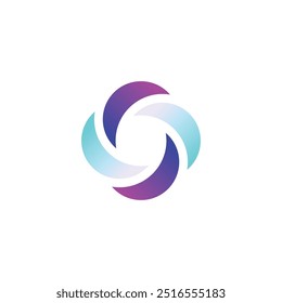 Twisted symbol icon, logo, vector illustration