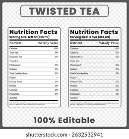 Twisted Tea Calories and Content