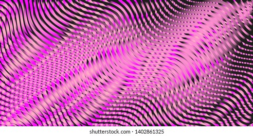 Twisted vibrant stripes optical illusion. Vector warped lines colorful gradient background. Can be used for modern design, printing on wrapping paper, gift wrapping, design of books, websites,