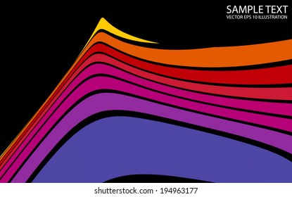 Twisted web abstract colorful background illustration 