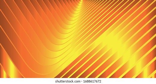 Gelbe und rote Linien mit Twisted. Abstraktes Bannerdesign.